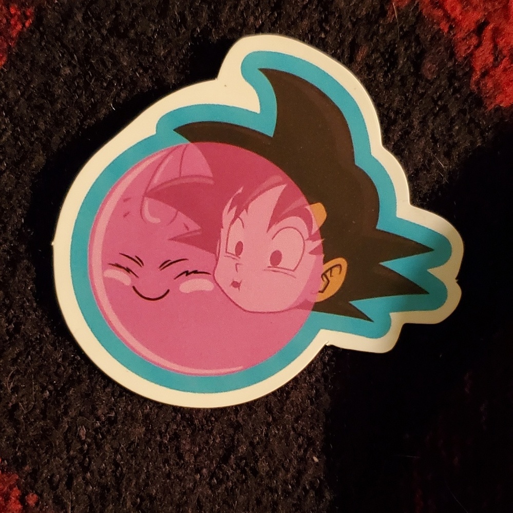 Goku and majin buu bubble sticker - Picture 1 of 1